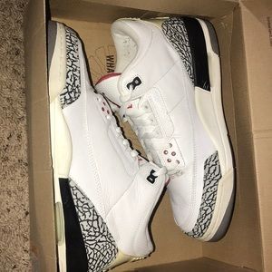 Air Jordan 3 white cement retro 2003 sz 11.5